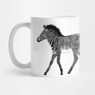 Zebra foal - ink illustration Mug